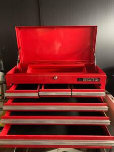 STRAIGHT ストレート ツールボックス 4段 工具箱 赤 
