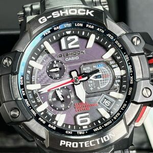 超美品 カシオ Gショック グラビティマスター CASIO G-SHOCK スカイコックピット GPS ハイブリッド 電波ソーラー 腕時計 GPW-1000-1AJF