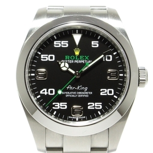 ROLEX(ロレックス) 腕時計 エアキング 116900 メンズ SS/ランダムルーレット/11コマ+余りコマ×2(フルコマ) 黒