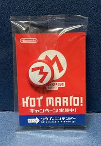 任天堂 ホットマリオ缶バッジ　マリオ　クラブニンテンドー ファミコン生誕20周年　Nintendo