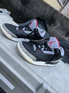 26.5cm NIKE AIR JORDAN 3RETRO OG ブラックセメント