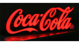 ★波のように光が流れる！コカ・コーラ（Coca-Cola）スイーブ LEDネオンサイン ネオン管 ネオン看板 看板 店舗用 コカコーラ ネオンライト