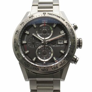 タグホイヤー カレラ ホイヤー01 クロノグラフ ブランドオフ TAG HEUER チタン 腕時計 チタン 中古 メンズ