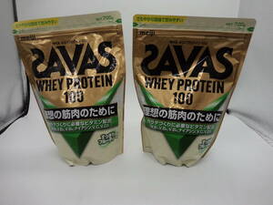 B0164 未開封品 健康食品 ザバス ホヘイ プロテイン 700g×2袋 すっきりフルーティー味 SAVAS WHEY PROTEIN 100 賞味期限2025年1月