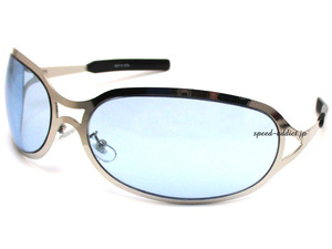 METAL OVAL SUNGLASS SILVER × LIGHT BLUE/メタルオーバルサングラスlenny kravitzレニークラビッツhideモデルx japanヒデビッグフレーム