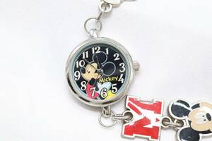 【W139-37】動作品 電池交換済 DISNEY ディズニー ミッキーマウス ブレスレットウォッチ 腕時計 メンズ【送料全国一律185円】