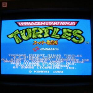 1円〜 コナミ/KONAMI スーパー亀忍者 TMNT 動作確認済【20