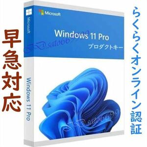 【最短5分以内発送】Windows11 Pro プロダクトキー 32bit 64bit アップグレード 日本語版 認証保証　0