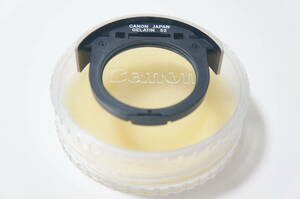 ★良品★Canon GELATIN 52mm Drop-in Filter Holder ドロップインゼラチンフィルターホルダー プラケース付