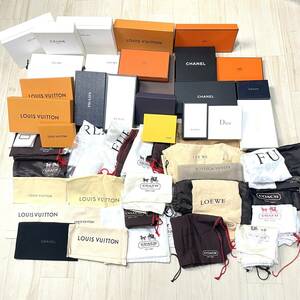 ブランド　空箱　大量　まとめ売り　保存袋　BOX　HERMES　CHANEL　LOUIS VUITTON　GUCCI　CELINE　COACH　PRADA　他　中古