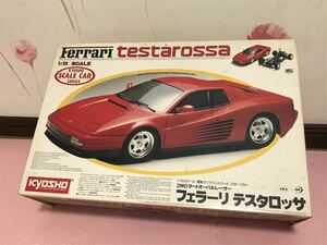 送料無料　当時物　1/10 京商 フェラーリ テスタロッサ 2WDダートオーバルレーサー ラジコン車体 KYOSHO FERRARI TESTAROSSA 旧車