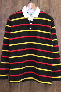 新品未使用 ROWING BLAZERS (ローイングブレザーズ) Horizontal stripes Rugby Shirt / M / ラガーシャツ / ボーダー