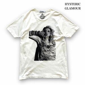 【HYSTERIC GLAMOUR】ヒステリックグラマー フォトプリントTシャツ COURTNEY LOVE コートニーラブ 半袖tシャツ ホワイト 白 (M)