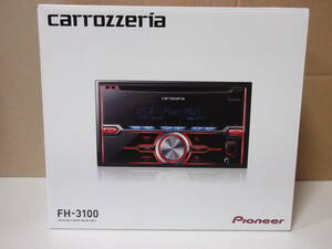 【新品・在庫有・現行】carrozzeriaカロッツェリアFH-3100 オーディオ USB/CDチューナー 2DINメインユニット50W×4　USB/CD/FM・AMラジオ