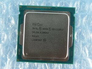 1KVO // Intel Xeon E3-1220 V3 3.1GHz SR154 Quad(4)-Core Haswell LGA1150 C0 Socket1150 MALAY//Fujitsu PRIMERGY RX1330 M1取外//在庫5