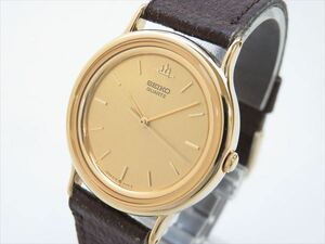 ◆◇SEIKO セイコー クォーツ メンズ ゴールド文字盤 5Y31-6030◇◆