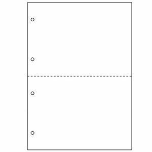 【新品】（まとめ）ヒサゴ マルチプリンタ帳票 撥水紙 A4 白紙 2面 4穴 BPW2003 1冊（50枚） 【×5セット】