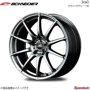 SCHNEIDER/StaG プレオプラス LA300F/310F アルミホイール 4本セット 【13×4.0B 4-100 INSET42 メタリックグレー】