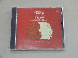 CD　メンデルスゾーン&チャイコフスキー ： ヴァイオリン協奏曲　ハイフェッツ　HEIFETZ