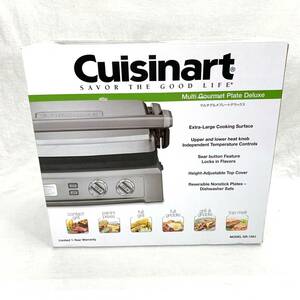 〇未使用・開封品〇Cuisinart クイジナート マルチグルメプレートデラックス 波型 平型 グリル サンド 調理器 卓上 GR-150J