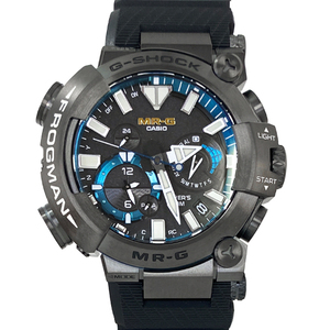 [中古] カシオ G-SHOCK MR-G フロッグマン MRG-BF1000R-1AJR タフソーラー 電波 チタン ラバー 黒 タイドグラフ モバイルリンク 耐磁 CASIO