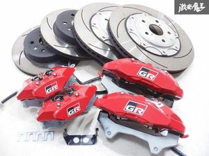 【新車外し】 トヨタ純正 ADVICS 4BA-GZEA14H GRカローラ 4POT 2POT ブレーキ キャリパー スリット ローター 一台分 358mm 297mm 棚2M22