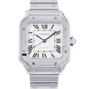 カルティエ サントス ドゥ カルティエ WSSA0029 Cartier 腕時計 シルバー文字盤 【安心保証】