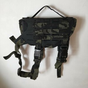 KILONINER キロナイナー M4 Tactical MOLLE Vest Laser Cut Mサイズ MULTICAM BLACK 未使用品 [マルチカムブラック 犬 ハーネス ドッグ]