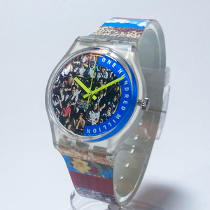Swatch 1992「Swatch The People / ONE HUNDRED MILLION」スウォッチ 総生産1億本達成記念モデル