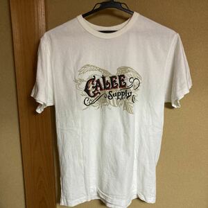 【1500円スタート売り切り】 キャリー Tシャツ サイズM ホワイト 日本製 CALEE
