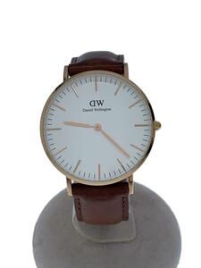 Daniel Wellington◆クォーツ腕時計/アナログ/-/WHT/BRW/DW00100035