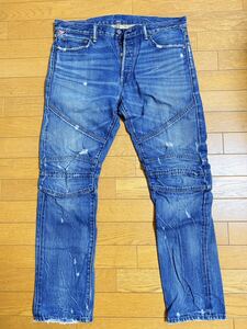 DENIM&SUPPLY デニム&サプライ RALPH LAUREN ラルフローレン ダメージ ライダーズ スリム ジーンズ 36/32