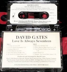 ◎送料込み！David Gates / Love Is Always Seventeen◎US非売品PromoカセットテープBreadのSSWナッシュヴィル系SSW〜ライトメロウAOR名作