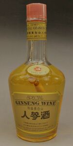 ZK-2 未開栓 特級長白山 人参酒 紅梅 750ml 33％ 箱なし SPECIAL GINSENG WINE HONG MEI 中国酒 古酒