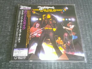 紙ジャケCD：WHITESNAKE ホワイトスネイク ライヴ…イン・ザ・ハート・オブ・ザ・シティ：帯付：2枚組（ジャケ2種）：デジタルリマスター