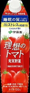 伊藤園充実野菜　理想のトマト 紙パック 1000ml ｘ6本/屋根型キャップ付容器/開封前常温保存可