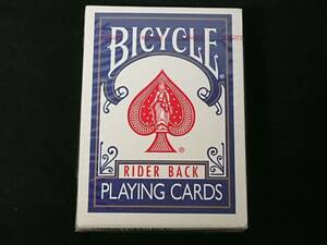 【G369】BICYCLE　RIDER BACK　PLAYING CARDS　OHIO製　POKER808　青　未開封　レア　カード　ギミック　デック　トランプ　マジック　手品
