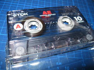 使用済み　中古　 カセットテープ　TDK　AE10　Type1　ノーマル　10分 2本 No.91　爪あり