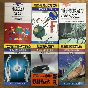 【送料無料】電気とはなにか 図説・電流とはなにか 電子顕微鏡でわかったこと 他 ブルーバックス まとめて6冊セット 18 / BLUEBACKS j967