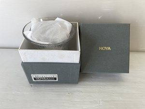 【保管品】HOYA CRYSTAL ローズ・ボウル CFS911H 箱付き 花瓶 説明書あり ガラス 花器 美術品 趣味 コレクション 