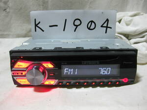 K-1904　Carrozzeria　カロッツェリア　DEH-380　MP3　フロント AUX　1Dサイズ　CDデッキ　故障品