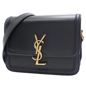 サンローランパリ ソルフェリーノ ショルダーバッグ YSL ロゴ カーフ ブラック黒 6343050SX0W1000 40802061710【アラモード】