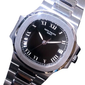 パテック・フィリップ PATEK PHILIPPE ノーチラス 3800-1A-001 ブラック ステンレススチール 腕時計 メンズ 中古