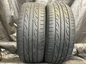 ダンロップ 225/45R18 ルマン LM704 2本セット 中古タイヤ 225/45-18 オデッセイ クラウン マークX プリウスα など