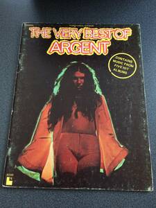 ◆◇激レア！The Very Best of Argent, 「アージェント」Rod Argent/ Russ Ballard/ Chris White/楽譜　ピアノ・ヴォーカル・ギター◇◆