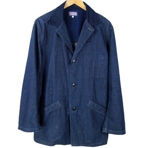 ■BLUE BLUE ブルーブルー / 日本製 / メンズ / インディゴ / デニム カバーオールジャケット size 3 (L) / トップス アウター