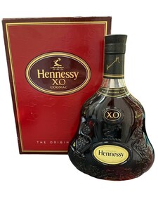 Hennessy ヘネシー XO オリジナル 黒キャップ クリアボトル コニャック THE ORIGINAL 箱付き 700ml 40% 5-4-7 同梱不可 O