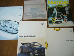 【即決】VW『New Beetle』『Beetle Cabriolet』『Golf』『Touareg』2003年 カタログ＋おまけ