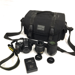 1円 Nikon D3100 AF-S DX NIKKOR 55-200mm 1:4-5.6G ED 18-55mm 1:3.5-5.6G デジタル一眼レフカメラ レンズ