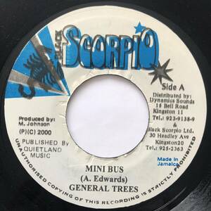 試聴 / GENERAL TREES / MINI BUS /Black Scorpio/reggae/Dancehall/Classics/80